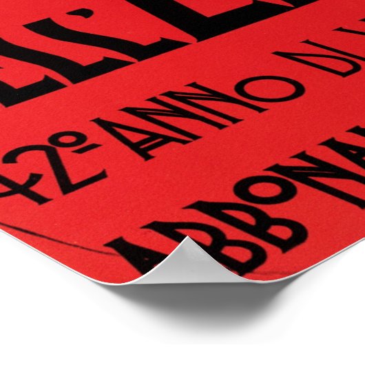 GAZZETTA DELL EMILIA Bologna van Marcelo Dudovitsj Poster (Hoek)