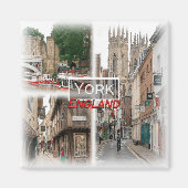 GB0144 Europa, Engeland, York, Koelkast Magneet (Voorkant)