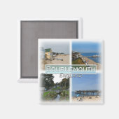 GB0156 Europa, Engeland, Bournemouth, koelkast Magneet (Voorkant / Achterkant)