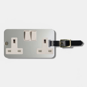 GB AC BS 1363 Plug Socket [Britse standaard] Bagagelabel