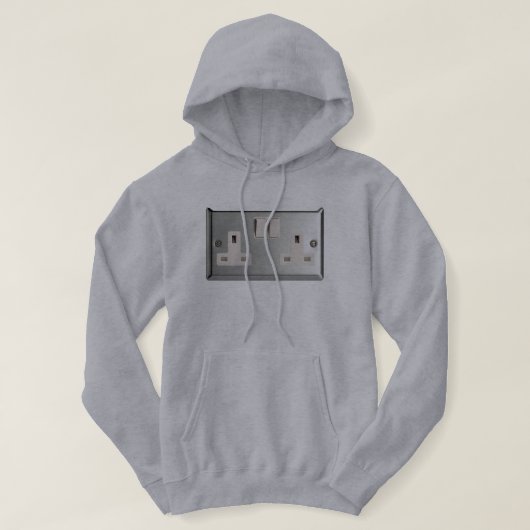 GB AC BS 1363 Plug Socket [Britse standaard] Hoodie (Design voorkant)