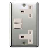 GB AC BS 1363 Plug Socket [Britse standaard] Magneet (Verticaal)