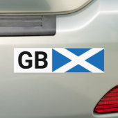 GB autosticker GB & Schotse reizen naar het buiten Bumpersticker (Op auto)