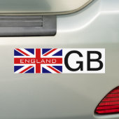 GB autosticker met vlag van Britse Unijack Bumpersticker (Op auto)
