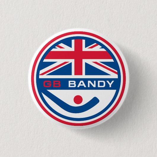 GB Bandy badge Ronde Button 3,2 Cm (Voorkant)