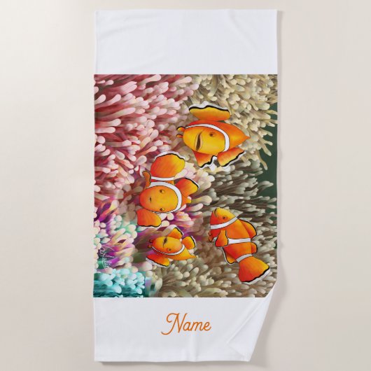 GB Beach Towel Clownfish Strandlaken (Voorkant)