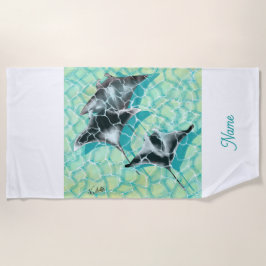 GB Beachtowel Manta Ray Strandlaken