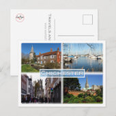 GB Chichester - Bosham Church en Brook House - Briefkaart (Voorkant / Achterkant)