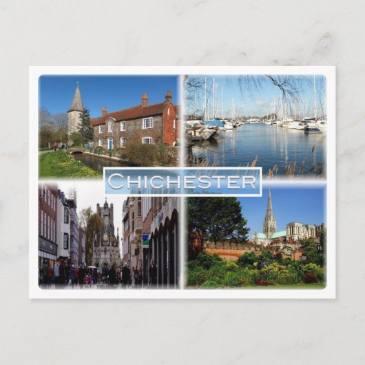 GB Chichester - Bosham Church en Brook House - Briefkaart (Voorkant)