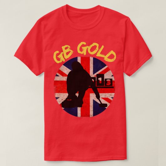 GB Curling Gold 2 T-shirt (Design voorkant)