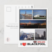 GB Engeland - Blackpool - Briefkaart (Voorkant / Achterkant)
