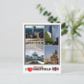 GB Engeland - Yorkshire Sheffield - Briefkaart (Staand voorkant)