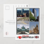 GB Engeland - Yorkshire Sheffield - Briefkaart (Voorkant / Achterkant)