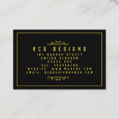 GB / Euro, 8,5 cm x 5,5 cm Visitekaartje (Achterkant)