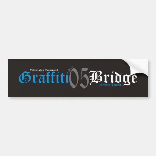 GB GENUINE DREADS BLUE BUMPERSTICKER (Voorkant)