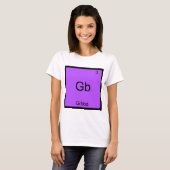 Gb - Gibbs Funny Chemistry Element Symbol T-Shirt (Voorkant volledig)