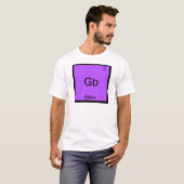 Gb - Gibbs Grappig Chemie Elementsymbool T-Shirt (Voorkant volledig)
