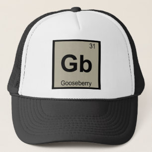 Gb - Gooseberry Chemistry Periodic Table Symbol Trucker Pet
