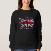 GB Great British with UK Flag Illustration Graphic Trui (Voorkant)