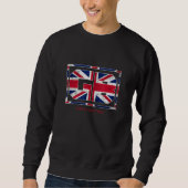GB Great British with UK Flag Illustration Graphic Trui (Voorkant)