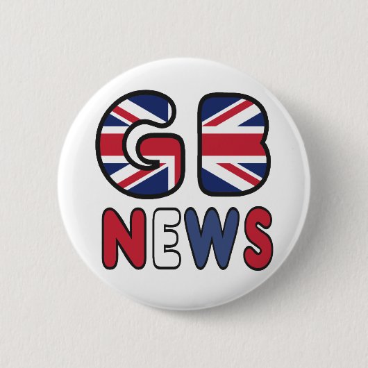 GB Nieuws Ronde Button 5,7 Cm (Voorkant)