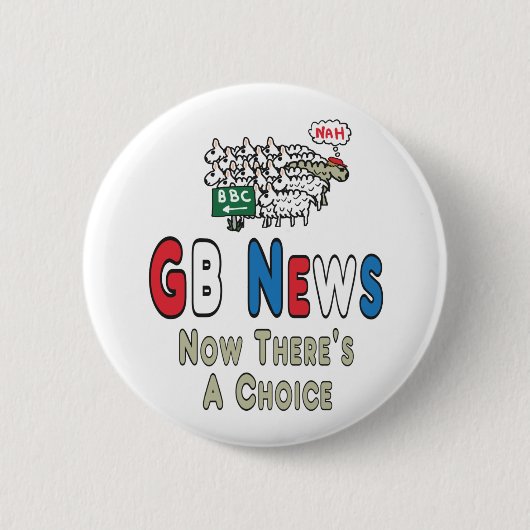 GB Nieuws Ronde Button 5,7 Cm (Voorkant)