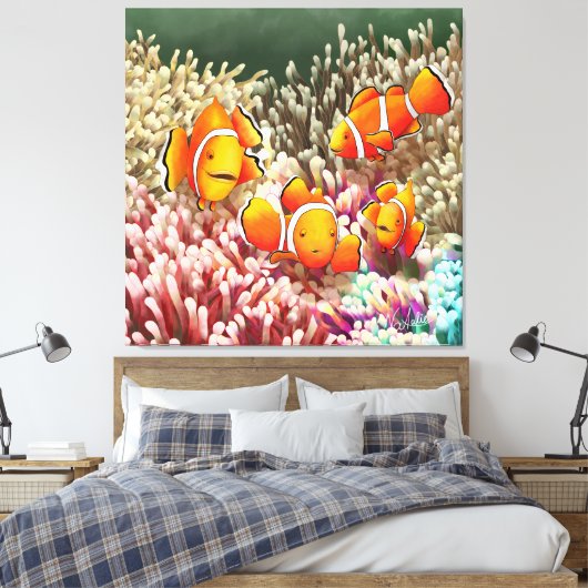 GB Print on canvas clown fish (Insitu (Slaapkamer))