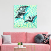 GB Print on canvas Manta Rays (Insitu (Woonkamer))