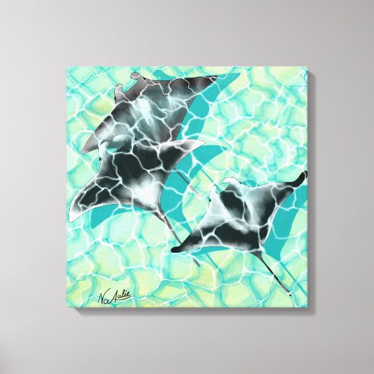 GB Print on canvas Manta Rays (Voorkant)