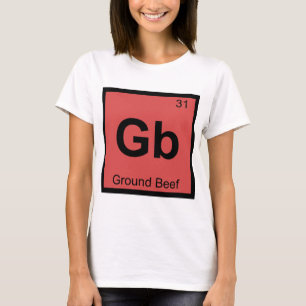 Gb - Scheikunde Periodiek Systeem Symbool Rundvlee T-shirt