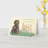 GB School enrollment card, lovingly hand-drawn boy Kaart (Gele Bloem)