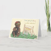 GB School enrollment card, lovingly hand-drawn gir Kaart (Voorkant)