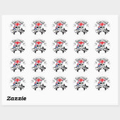 GB Scull & Gitaren Ronde Sticker (Vel)