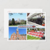 GB Swindon ^ Town Centre - Railway Museum - Town Briefkaart (Voorkant / Achterkant)
