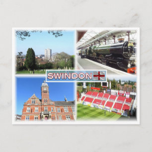 GB Swindon ^ Town Centre - Railway Museum - Town Briefkaart