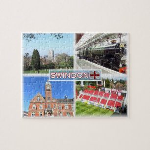 GB Swindon ^ Town Centre - Railway Museum - Town Legpuzzel