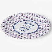 GB UNION JACK Custom Voeg Jouw tekst Patriottic to Papieren Bordje (Gekanteld)