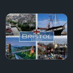 GB Verenigd Koninkrijk - Engeland - Bristol - Magneet<br><div class="desc">Hier vind je het souvenir van je vakantie. Deze categorie bevat patchmagneten van vele plaatsen. Dit afbeelding bevat een afbeelding van de volgende plaatsen: Bristol England - Aerial Uitzicht - SS Great Britain - Clifton Bridge - Harbour. Druk vrienden en familie met unieke souvenirs uit de grote reis! Probeer ons!...</div>