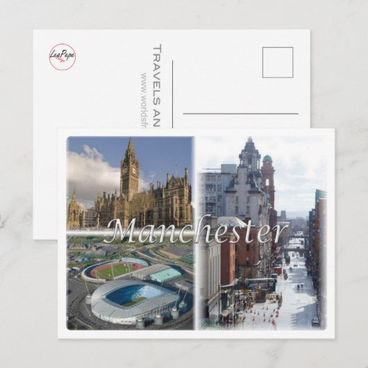 GB Verenigd Koninkrijk - Engeland - Manchester - Briefkaart (Voorkant / Achterkant)