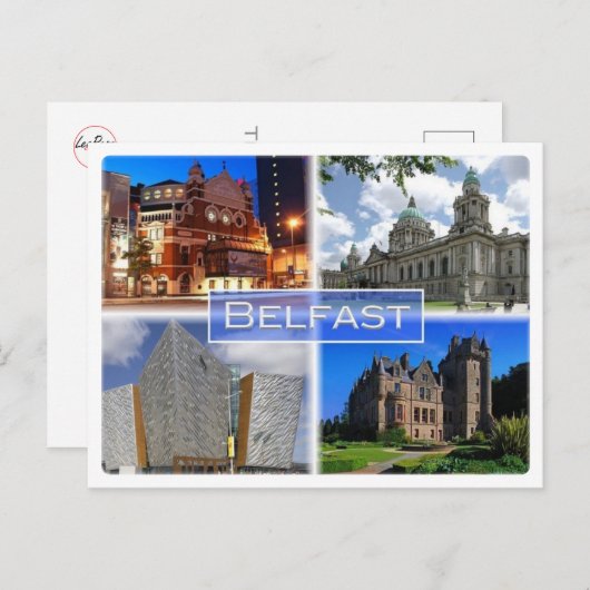 GB Verenigd Koninkrijk - Noord-Ierland - Belfast - Briefkaart (Voorkant / Achterkant)