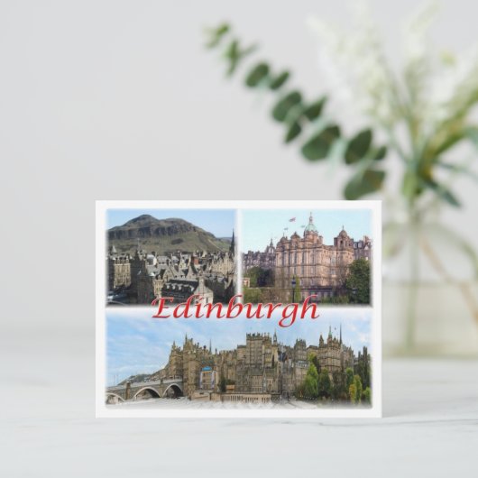 GB Verenigd Koninkrijk - Schotland - Edinburgh - Briefkaart (Staand voorkant)