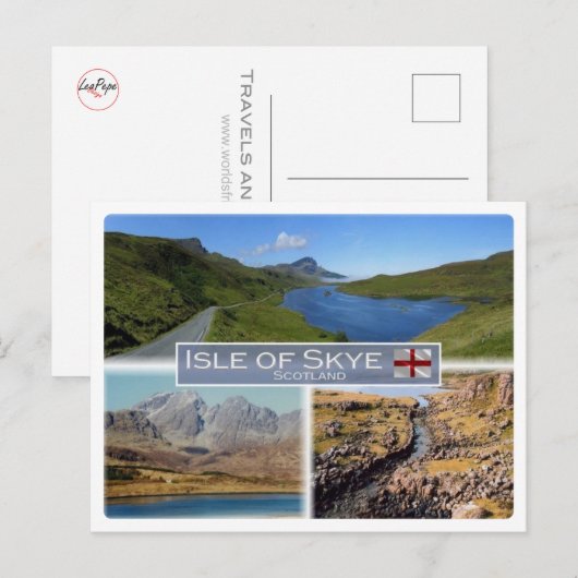 GB Verenigd Koninkrijk - Schotland - Het eiland Sk Briefkaart (Voorkant / Achterkant)