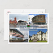 GB Verenigd Koninkrijk - Wales - Cardiff - Briefkaart (Voorkant / Achterkant)
