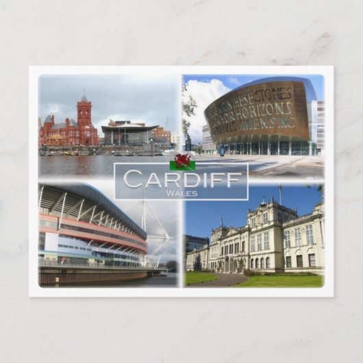 GB Verenigd Koninkrijk - Wales - Cardiff - Briefkaart (Voorkant)