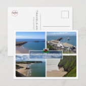 GB Verenigd Koninkrijk - Wales - Gower Peninsula - Briefkaart (Voorkant / Achterkant)