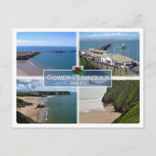 GB Verenigd Koninkrijk - Wales - Gower Peninsula - Briefkaart