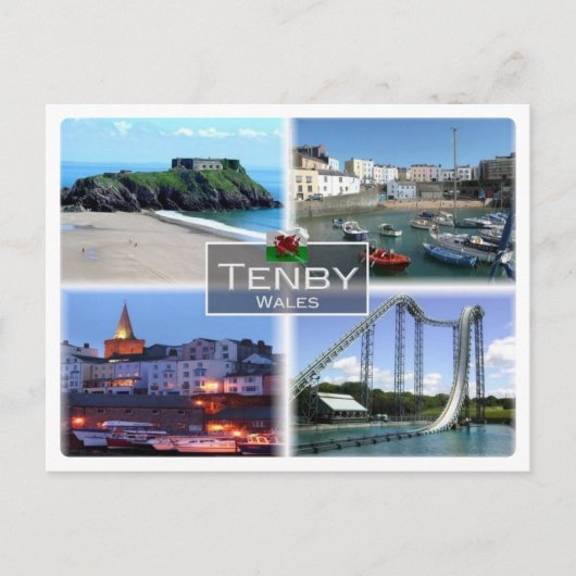 GB Verenigd Koninkrijk - Wales - Tenby - Briefkaart (Voorkant)