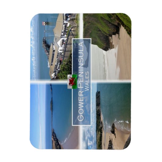 GB Verenigd Koninkrijk - Wales - The Gower Peninsu Magneet (Verticaal)