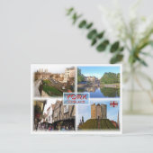 GB York ^ Walls and Minster - River Ouse - Shamble Briefkaart (Staand voorkant)