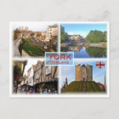 GB York ^ Walls and Minster - River Ouse - Shamble Briefkaart (Voorkant)